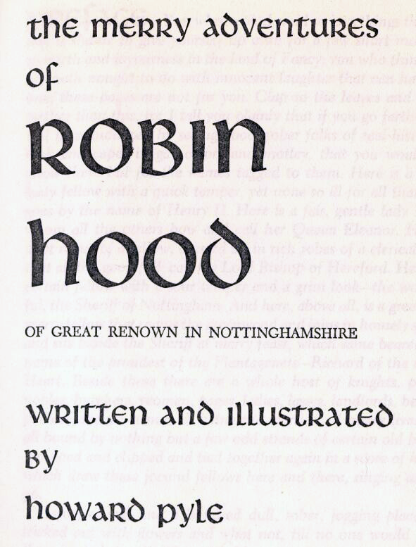 Howard Pyle: The Merry Adventures of Robin Hood (2003, Project Gutenberg)